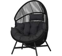 Benny chaise longue noir,gris.