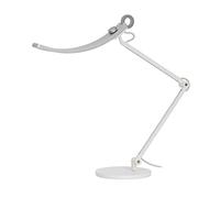 BenQ WiT Lampe de Bureau, Protection Oculaire pour Télétravail, Lecture, Artisanat, Large, Variable avec 13 Couleurs, Bras ajustable, Argenté