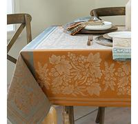 Benson Mills Harvest Nappe rectangulaire en Tissu Jacquard Lourd pour l'automne, la récolte et l'Action de grâce (Taupe rassemblé, 152,4 x 304,8 cm)