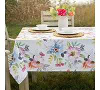 Benson Mills Nappe Anti-déversement en Tissu Floral Printemps/été pour intérieur et extérieur, Table d'extérieur pour Tables rectangulaires, Housses de Table de Pique-Nique/terrasse (Harper,