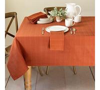Benson Mills Nappe en Tissu texturé, pour l'automne, la récolte et l'Action de grâce (rectangulaire, Bison/Rouille/Orange brûlé, 152,4 x 355,6 cm)