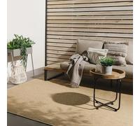 benuta Basic Tapis Extérieur & Intérieur Iowa - Beige 300x400 cm - Look Jute Boho - Résistant UV - pour Balcon, terrasse, Jardin, Cuisine, Salon - Durable, Robuste - Convient espaces intérieurs