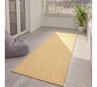 benuta Basic Tapis Extérieur & Intérieur Iowa - Beige 80x250 cm - Look Jute Boho - Résistant UV - pour Balcon, terrasse, Jardin, Cuisine, Salon - Durable, Robuste - Convient espaces intérieurs