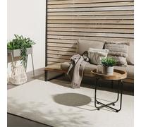 benuta Basic Tapis Extérieur & Intérieur Iowa - Crème 80x150 cm - Look Jute Boho - Résistant UV - pour Balcon, terrasse, Jardin, Cuisine, Salon - Durable, Robuste - Convient espaces intérieurs