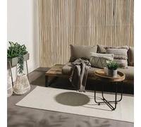 benuta Basic Tapis Extérieur & Intérieur Iowa - Crème 80x300 cm - Look Jute Boho - Résistant UV - pour Balcon, terrasse, Jardin, Cuisine, Salon - Durable, Robuste - Convient espaces intérieurs