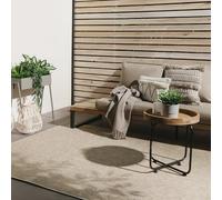benuta Basic Tapis Extérieur & Intérieur Iowa - Taupe 160x230 cm - Look Jute Boho - Résistant UV - pour Balcon, terrasse, Jardin, Cuisine, Salon - Durable, Robuste - Convient espaces intérieurs
