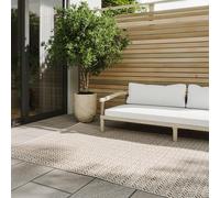 benuta Basic Tapis Exterieur Kaleo - Beige 160x230 cm - Géométrique - Intempéries et UV résistant Balcon, terrasse, Jardin, Cuisine, Salon, Couloir, Salle à Manger - Nettoyage Facile
