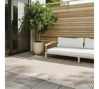 benuta Basic Tapis Exterieur Kaleo - Beige 240x350 cm - Géométrique - Intempéries et UV résistant Balcon, terrasse, Jardin, Cuisine, Salon, Couloir, Salle à Manger - Nettoyage Facile