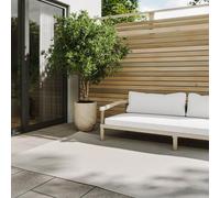 benuta Basic Tapis Exterieur Lou - Blanc 140x200 cm - Intempéries et UV résistant - Multifonction Balcon, terrasse, Jardin - Cuisine, Salon, Couloir, Salle à Manger - Entretien Facile