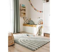 benuta Lytte Tapis Enfant Chambre Gobi - Bleu 120x170 cm - Fausse Fibre - Rectangulaire Style: Motifs Bebe, Scandi - Facile Entretien - pour Salon, Bureau, Couloir