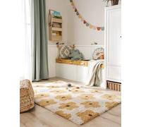 benuta Lytte Tapis Enfant Chambre Gobi - Jaune 120x170 cm - Fausse Fibre - Rectangulaire Style: Motifs Bebe, Scandi - Facile Entretien - pour Salon, Bureau, Couloir