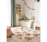benuta Lytte Tapis Enfant Chambre Gobi - Rose 80x150 cm - Fausse Fibre - Rectangulaire Style: Motifs Bebe, Scandi - Facile Entretien - pour Salon, Bureau, Couloir