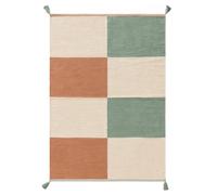 benuta Lytte Tapis pour enfant Anton - Multicolore/Vert 120 x 170 cm - 100% Coton - Rectangulaire & dans le style: motifs pour enfants, Scandi Living - Facile d'entretien pour salon, chambre à coucher