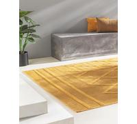 benuta Nest Tapis d'intérieur et d'extérieur multicolore - Jaune - 200 x 290 cm - Résistant et facile d'entretien - Pour balcon, terrasse, jardin - Tapis de cuisine et de salon - Géométrique, style