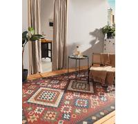 benuta Nest Tapis Mirena - Fibre synthétique - Convient à l'extérieur - Rectangulaire - Facile d'entretien - Pour salon, chambre à coucher, couloir, terrasse, balcon, rouge, 160 x 230 cm