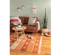 Benuta Pure Kelim Zohra - Laine tissée à la Main - Rectangulaire et de Style : Kilim, Traditionnel, Style Ethnique, Vie Naturelle - Facile d'entretien pour Le Salon et la Chambre à Coucher |