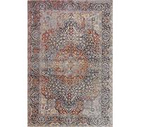 benuta Stay Tapis tissé à Plat Violet 115 x 180 cm - Tapis Vintage au Look usé