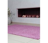 benuta Tapis Shaggy à Poils Longs Swirls Rose 80X150 Cm - Tapis Descente de Lit