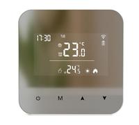 Beok Thermostat à Piles pour chaudière à gaz,Thermostat Mural à 2 Fils,Thermostats à Programmation Quotidienne,Thermostats d'ambiance,Alimentation par Batterie ou USB(Pile Non Incluse)