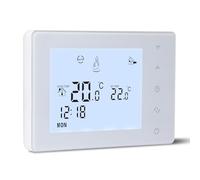 Beok Thermostat Chaudiere Gaz 2 Fils à Piles,Thermostat Mural, Thermostats Programmable Filaire,Thermostats d'ambiance,Alimentation par Piles 2 AA,Aucune Fonction WiFi,Pile Non Incluse