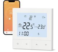 Beok Thermostat Intelligent Thermostat de Chauffage Thermostats WiFi Thermostats Mural Intelligent pour Chauffage par écran LCD pour Facilité de Contrôle et Programmation, TDS72WIFI-EP