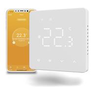 Beok Thermostat pour Chauffage au Sol Electrique,Thermostat Intelligent WiFi Thermostats d'ambiance programmables avec sonde Compatible avec Alexa et Google Home,16A