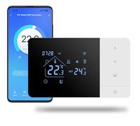 Beok Thermostat WiFi pour Chaudière gaz 3A, USB ou Piles, Programmable | Thermostat 2 Fils à Piles, Mural en saillie, Compatible avec Alexa et Google Home, Commande Vocale et Contrôle à Distance