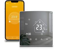 Beok Tuya Thermostat Intelligent Thermostat de Chauffage Thermostats d'ambiance Thermostate WiFi Intelligent pour Chauffage par Le Sol électrique Compatible avec Alexa, Google Home 16A