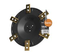 beos Disque à lames Tuning pour 6x lames - Disque à lames renforcé de fibres de verre pour tondeuses - robots Worx Landroid S&M (à partir de 2020) et Landxcape