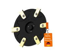 beos® Disque de coupe tuning pour robot tondeuse Premium pour 6 lames - Compatible avec Gardena Sileno city - Disque de coupe renforcé de fibre de verre Ø 142 mm