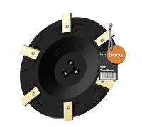 Disque de coupe optimisé pour robot tondeuse beos® Premium, pour 6 lames - Compatible avec Eufy E15 et E18 | TerraMow V600 | V1000 | S800 | S1200 - Fabriqué en Allemagne