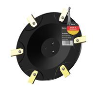 beos® Premium Robot tondeuse Disque de coupe réglable pour 6 lames - Compatible avec Ecovacs GOAT O & GOAT G1 - Disque de coupe renforcé de fibre de verre