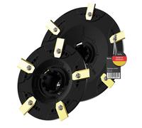 beos® Premium Robot tondeuse Disques de coupe tuning – Compatible Gardena smart Sileno free & Gardena smart Sileno max - 2 disques de coupe pour 6 & 5 lames