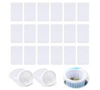 Beoveo Chaussette Skimmer Piscine, 20 Pièces, Nylon, Blanc | Préfiltre skimmer, lavable, réutilisable, pas facile à casser, 22 x 13 cm, extensible jusqu’à 55 cm, pour Panier Skimmer