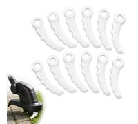 Beoveo Lames Plastique compatible avec Makita, 12 Pièces, Blanches | Stark und Langlebig, Nicht leicht zu brechen oder zu verformen, Lames de rechange pour coupe-bordure et débroussailleuse