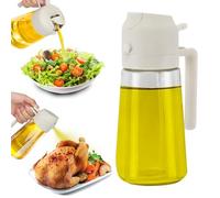 BEPER C102SPE004 Pulvérisateur d'huile pour friteuse à air 2 en 1, récipient en verre de 480 ml pour bouteille d'huile, vaporisateur de cuisine, bec verseur + vaporisateur