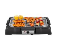 BEPER P101BBQ001 Barbecue électrique 2000 W, Grille XXL 41,5 x 24 cm, Cuisson sans fumée, Deux positions de cuisson, Pièces amovibles, Thermostat réglable