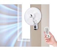 BEPER P206VEN600 Wall Fan - Ventilateur mural avec télécommande et minuterie jusqu'à 7,5 heures, Blanc