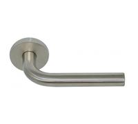 Béquille double à rosace ronde Margaux en inox 304 brossé recy UROWALE