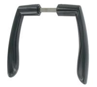 Béquille double alu noir carré 7 mm pour porte épaisseur 60 mm axe 90 mm TIRARD JE392015