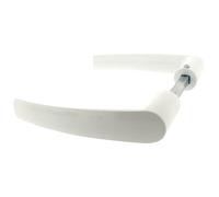 Béquille double de porte extérieur - Chantier - carré de 6 mm - blanc