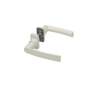 Béquille double Hera FAPIM Carré de 8 - Profil 40 à 55 mm - Blanc 9016 - 2041-QX