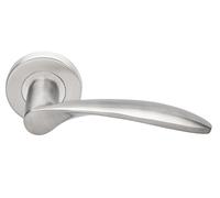 Béquille double JADE massive sur rosace inox 4004 HERACLES B-INOX-BM04
