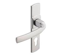 Vachette Ensemble Poignée de Tirage Extérieure et Poignée Standard Intérieure ARTIS - Réversible Droite/Gauche - Clé I Porte Palière - Entraxe 195 mm - en Zamak - Garantie 10 Ans - Chrome Velours