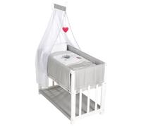 Berceau Cododo Complet Roba - Adam Et Eule - Blanc - Hauteur Réglable - Matelas Inclus Blanc