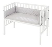 Berceau Cododo Roba Style 2 En 1 + Matelas - Tour De Lit Et Barrière - Blanc Blanc