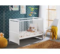 Berceau en bois de pin TYMEK 67x124 x H 56,90 cm-Blanc-Blanc-67 --