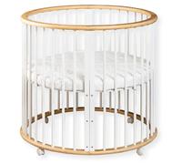 Berceau en bois pour bébé avec matelas - 91x91x85 cm