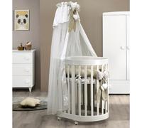 Berceau Evolutif Cododo Montessori Cuoricini Leonardo Blanc con Matelas et Couette