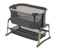 Berceau Maxi-Cosi Iora Air, lit de chevet, tissu maillé respirant, réglable en hauteur, berceau avec matelas, entretien écologique, convient dès la naissance, 0 mois à 6 mois/Max 9 kg, graphite FR
